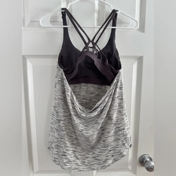 Lululemon Athletica Black and White Strappy Tank Top - Picture 2 of 3